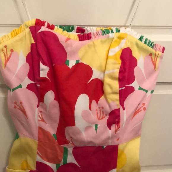Lilly Pulitzer Strapless Floral Dress - Picture 2 of 7